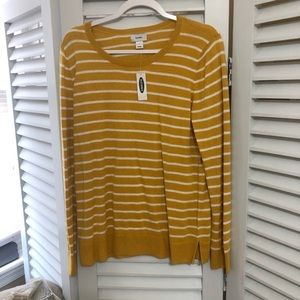 Yellow stripe sweater